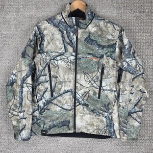 Sitka Gear Mothwing Mountain Mimicry Camo Softshell Hunting Jacket Mens Large